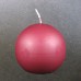 8cm Diameter Burgundy Red Ball Candles